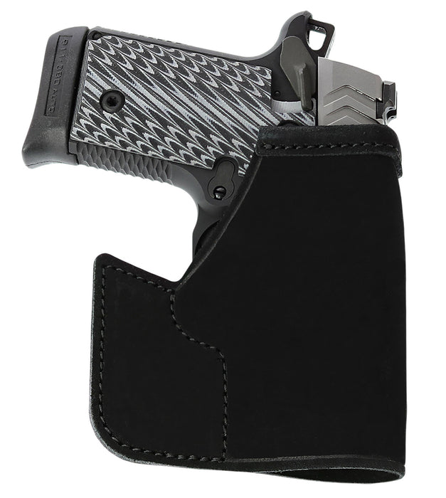 Galco PRO600B Pocket Protector  Black Horsehide Fits Glock 42 Ambidextrous
