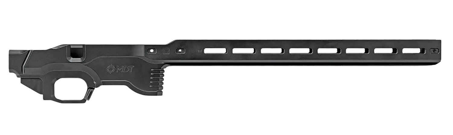 Mdt Sporting Goods Inc 114881BLK ACC Premier Gen2 Chassis Base Cerakote Black Aluminum Fits Ruger American Rimfire Right Hand