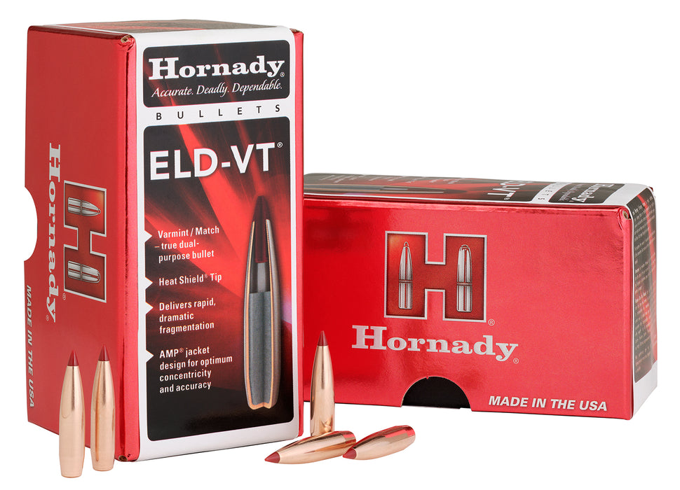 Hornady 22772 ELD-VT  22Cal 69gr 100 Per Box/25Case