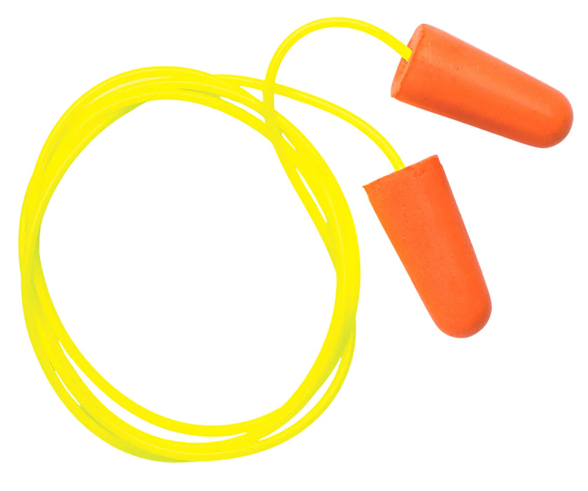 Pyramex DP1001 Corded Foam 32 dB In The Ear Yellow/Orange 100 Pair