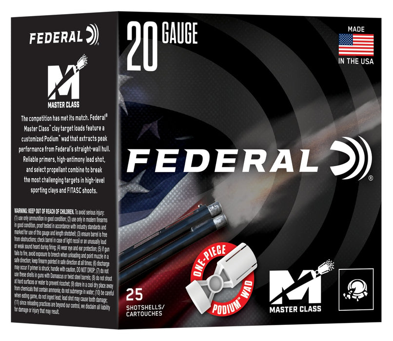 Federal MC2248   20Gauge 2.75" 7/8oz 8Shot 25 Per Box/10 Case