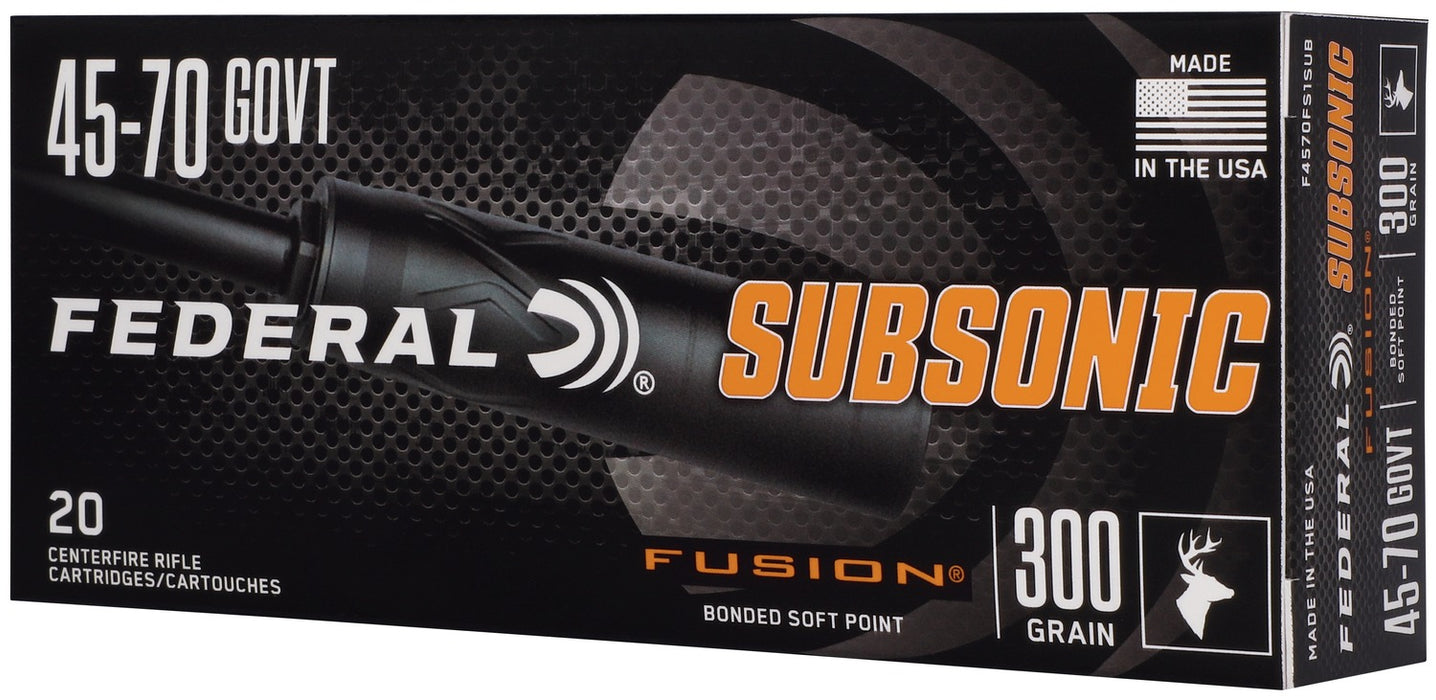 Federal F4570FS1SUB   45-70Gov 300gr Fusion Soft Point