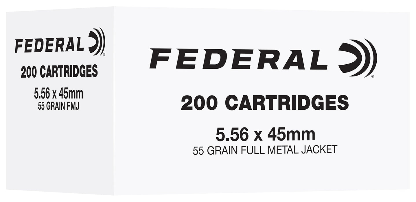 Federal FC556F200   5.56NATO 55gr Full Metal Jacket 200 Per Box/5 Case