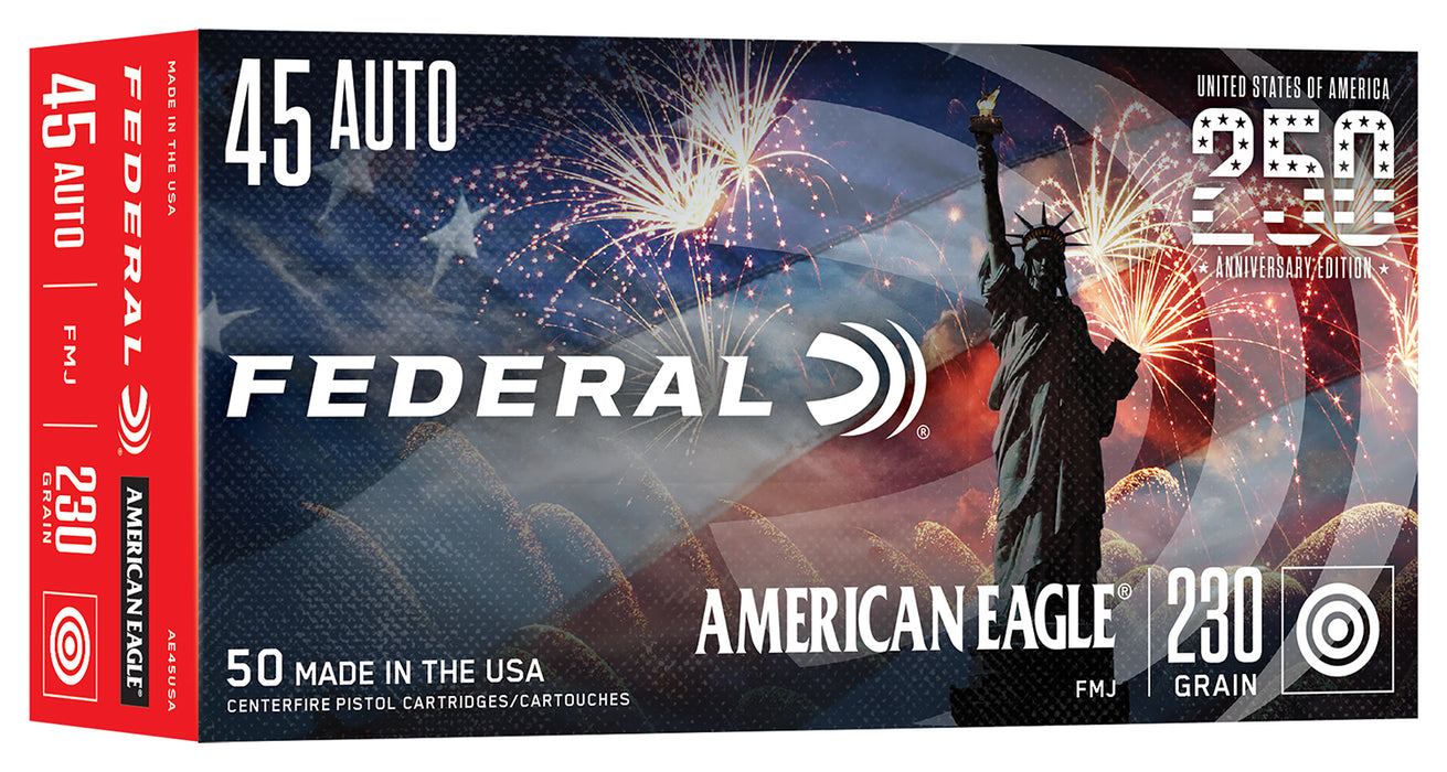 Federal AE45USA American Eagle  45ACP 230gr Full Metal Jacket 50/Box