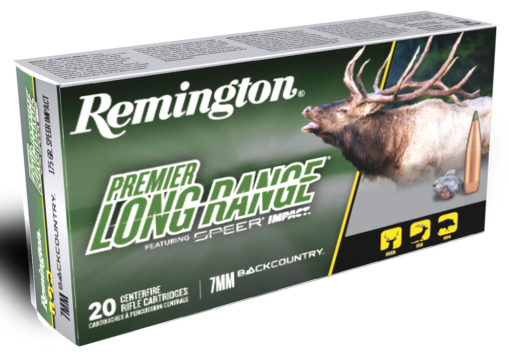 Remington Ammunition 28988 Premier Long Range 7mmBC 175gr 20 Per Box/10 Case