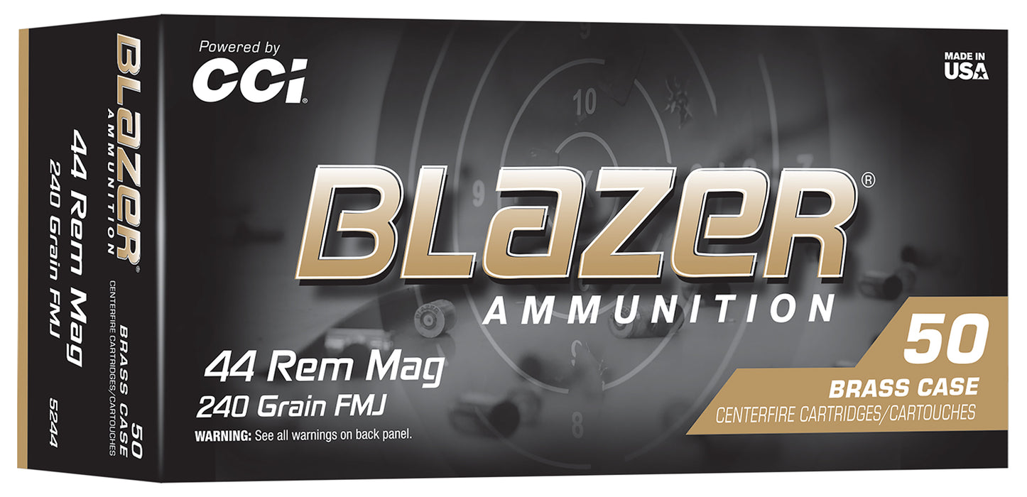CCI 5244 Blazer  44RemMag 240gr Full Metal Jacket 50/Box