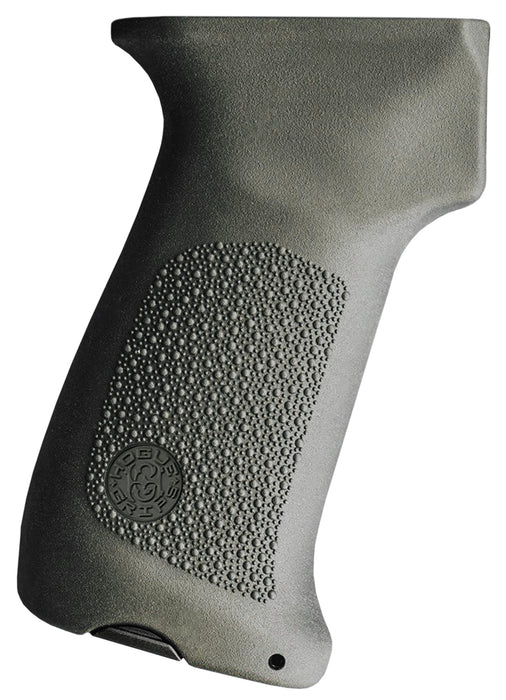 Hogue 74031   Pistol Grip w/o Finger Grooves OD Green Overmolded Rubber Fits AK-47/AK-74