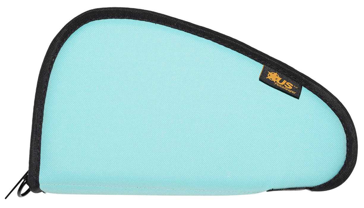 US PeaceKeeper P21211 Pistol Case  Robbin's Egg Blue Polyester Holds 1 Pistol