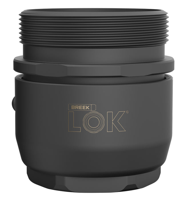 Breek Arms BRK4300 Breek LOK 3QD  Fits 1.375"x24 TPI Titanium DLC Black