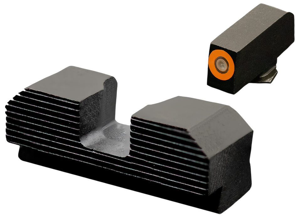 XS Sights GLM019P4N Minimalist Night Sight Set Orange Tritium Front/Black Oxide Frame Compatible w/Glock 43X/48