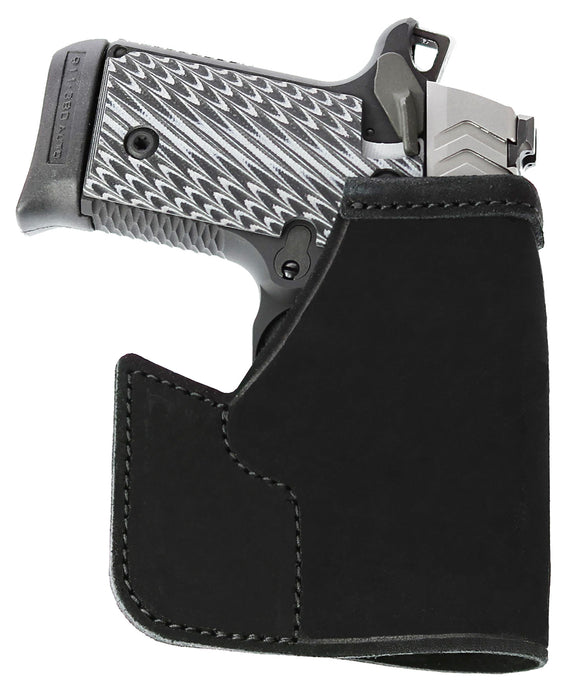 Galco PRO652B Pocket Protector  Black Leather Fits S&W M&P Shield/Plus/2.0 Ambidextrous