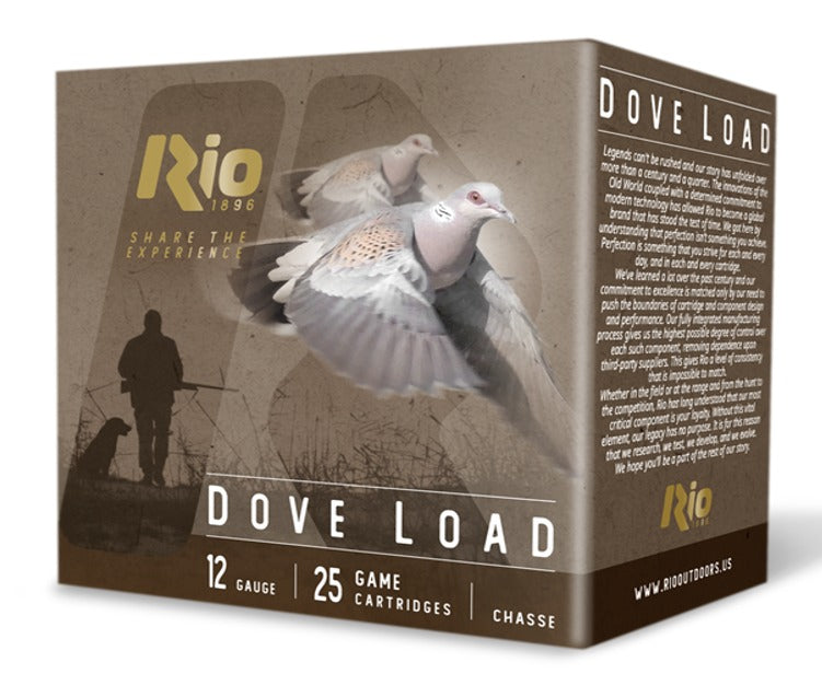 RIO RDL2875    DOVE LOAD 12G  2-3/4  7-1/2   25/10