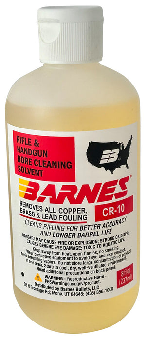 Barnes Bullets 30755 CR-10 Bore Cleaner 8 oz Squeeze Bottle