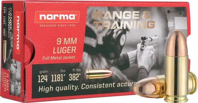 NORMA 620340050  R&T 9MM 124GR  50/20