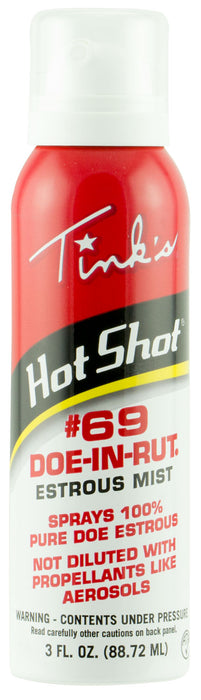 Tinks W5310 #69 Hot Shot Deer Attractant Doe In Estrus Scent 3 oz Aerosol