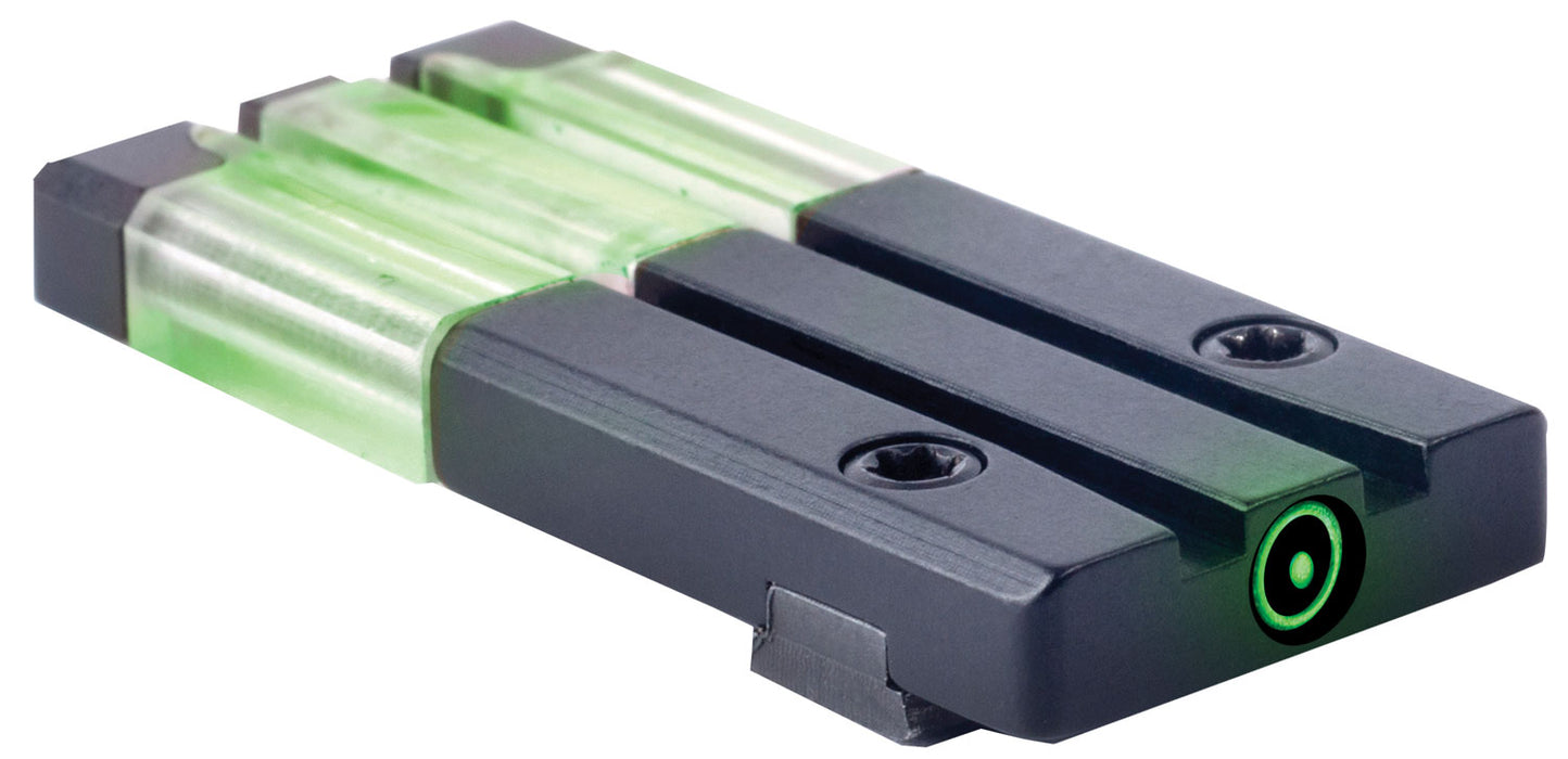 Meprolight USA 631013108 FT Bullseye Rear Sight  Black | Green Tritium/Fiber Optic