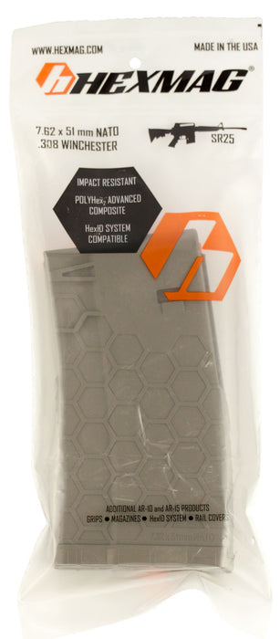 Hexmag HX20SR2551FD SR-25  Flat Dark Earth Detachable 20rd 308 Win 7.62x51mm NATO for AR-10