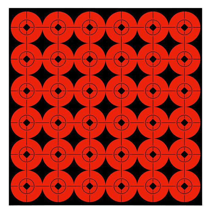 Birchwood Casey 33901 Target Spots  Self-Adhesive Paper Black/Orange 1" Bullseye 360 Targets