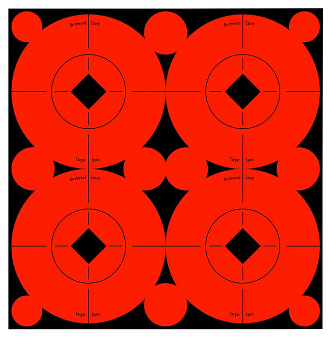 Birchwood Casey 33903 Target Spots  Self-Adhesive Paper Black/Orange 3" Bullseye Includes Pasters 40 Targets