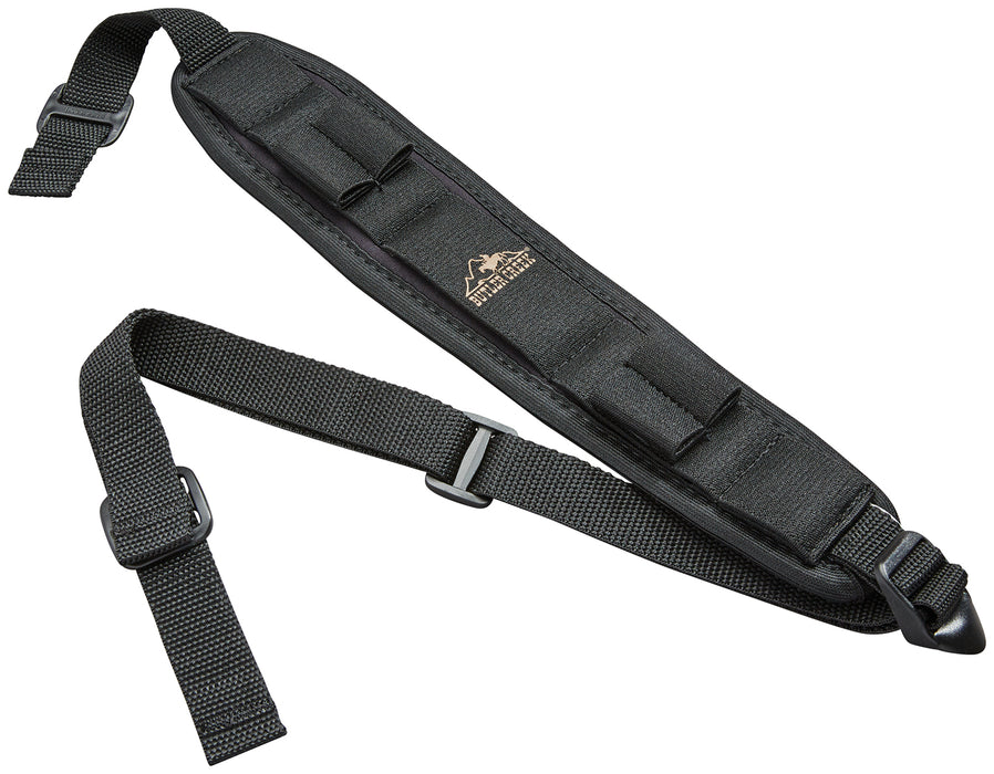 Butler Creek 80033 Comfort Stretch Alaskan Magnum Rifle Sling Black Neoprene w/Non-Slip Grippers 20"-46" OAL 2.50" Wide Adjustable Design Shell Loops