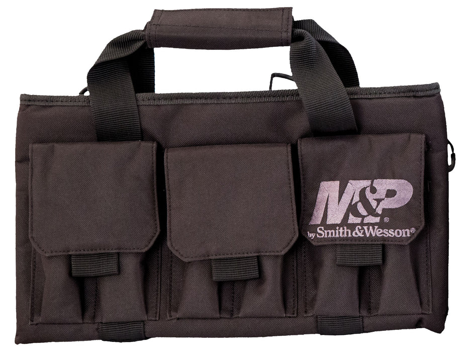 M&P Accessories 110028 Pro Tac Handgun Case Black Nylon Holds Handgun