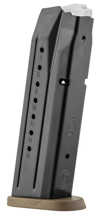 Smith & Wesson 3007345 M&P  17rd 9mmLuger Blued/Brown Floor Plate Steel
