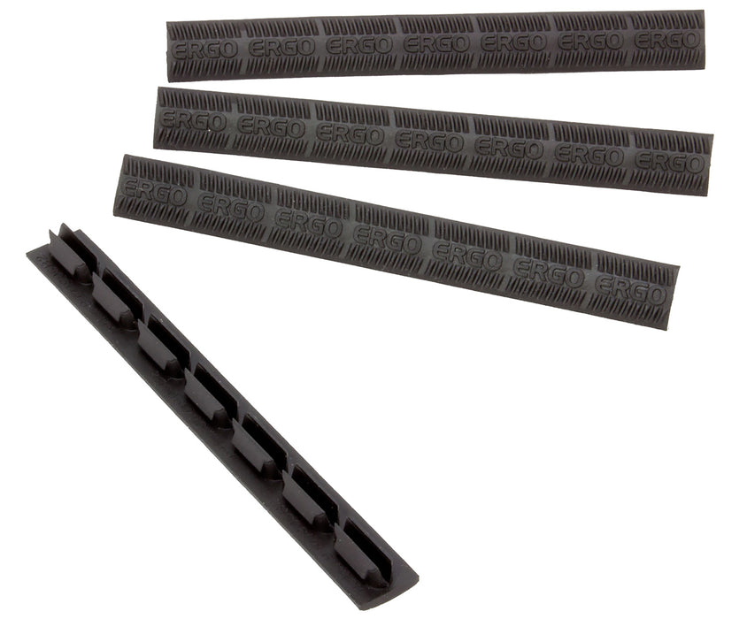 Ergo 4332BK WedgeLok Slot Cover  Black Rubber, 4 Slot Low Profile w/Aggressive Texture 4 Per Pack