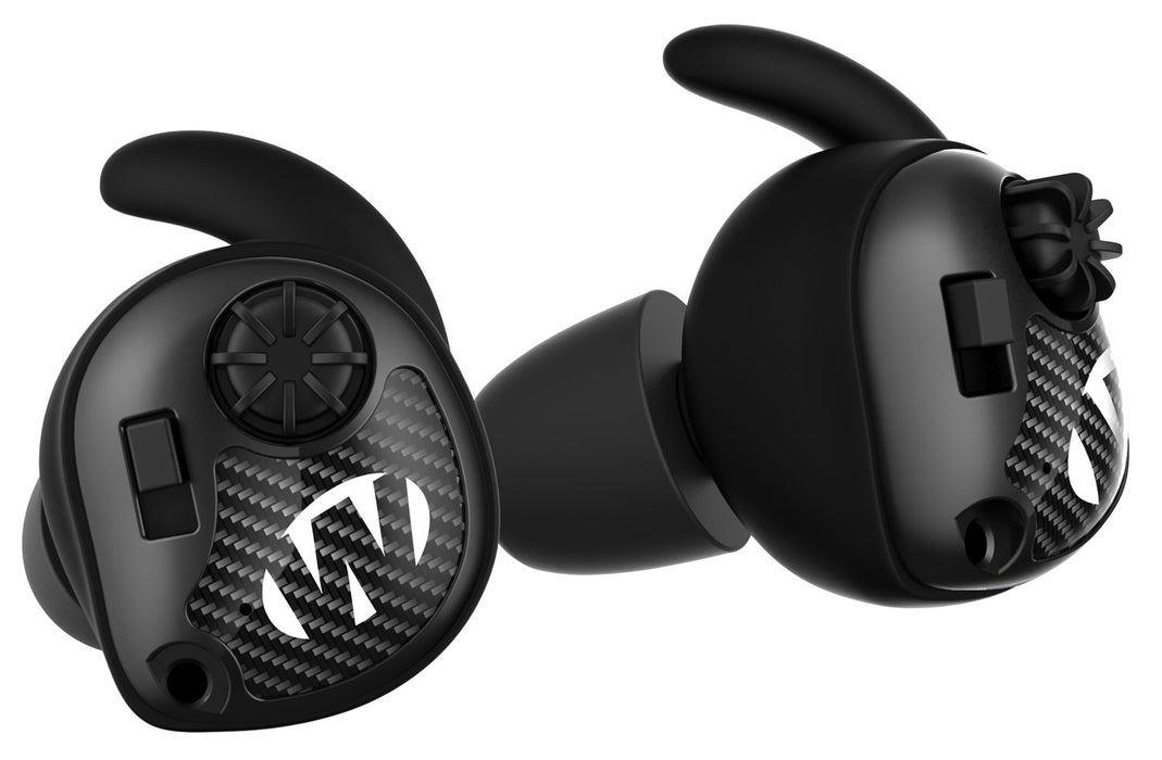 Walker's GWPSLCR Silencer Electronic Ear Buds 25 dB In The Ear Matte Black/Carbon Fiber