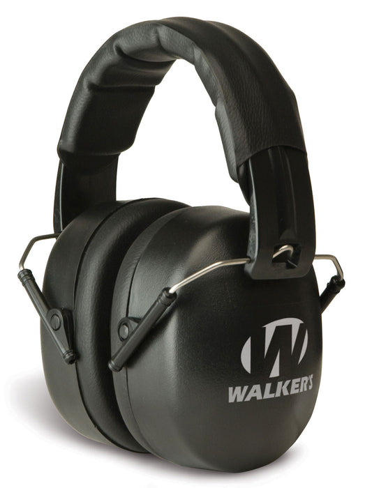 Walker's GWPEXFM3 EXT Range Shooting Muff 30 dB Over the Head Black Polymer