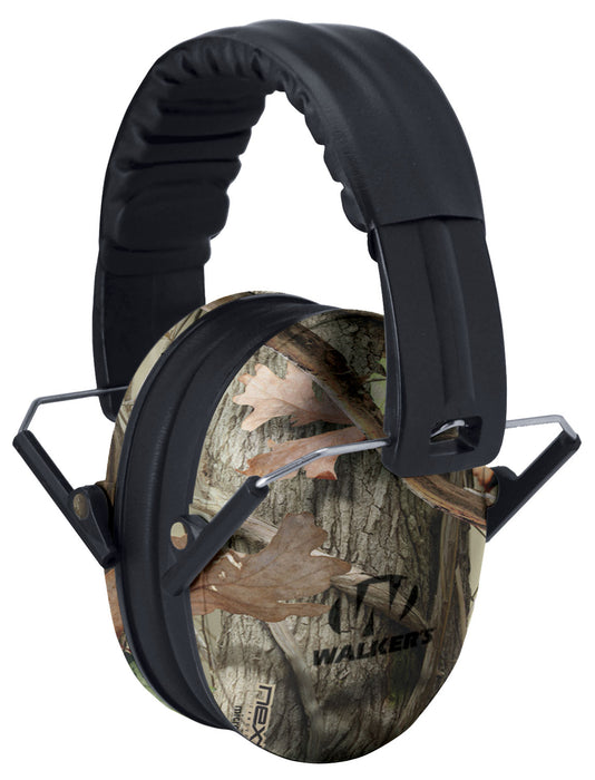 Walker's GWPFKDMCAMO Youth Passive Muff 22 dB Over the Head Next G-1 Camo/Black Polymer