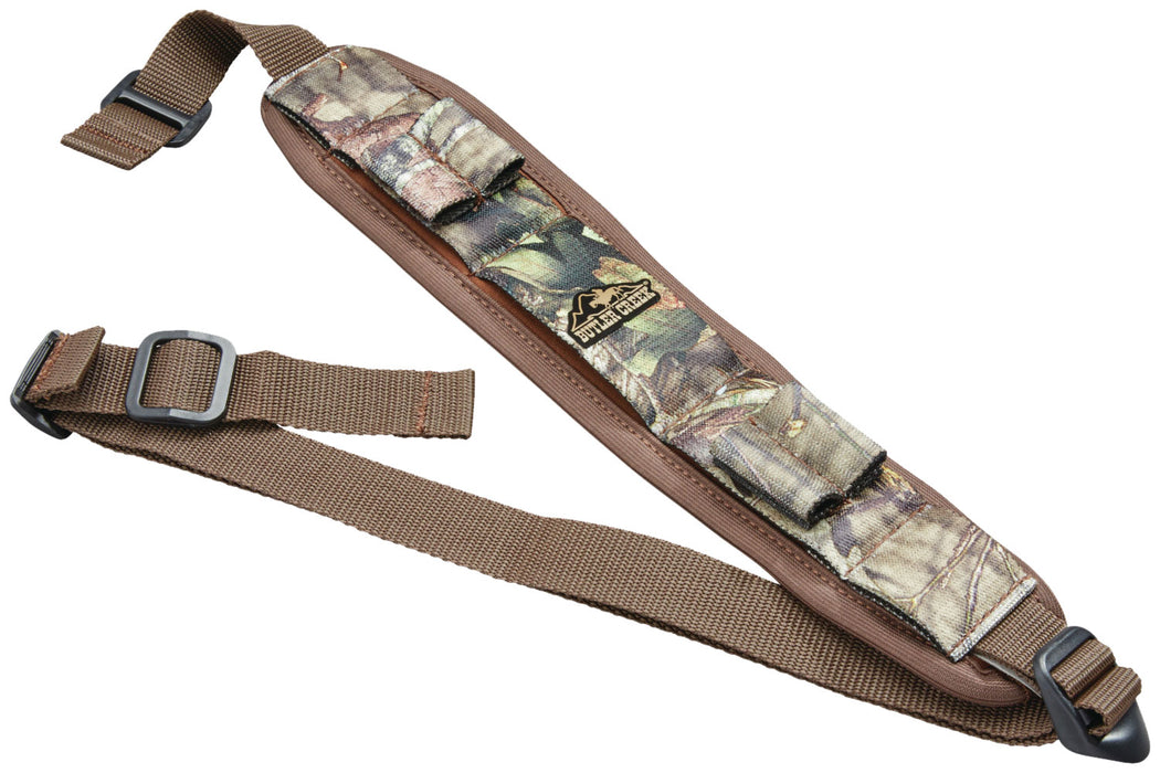 Butler Creek 180037 Comfort Stretch Alaskan Magnum Rifle Sling Mossy Oak Break-Up Country Neoprene w/Non-Slip Grippers 20"-46" OAL 2.50" Wide Adjustable Design & Shell Loops