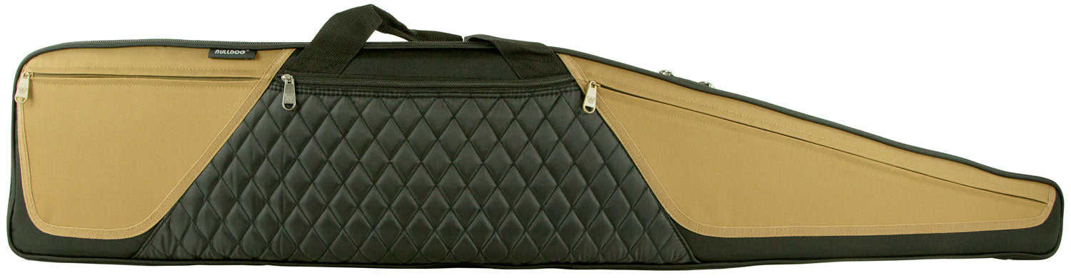 Bulldog BD360 Elite Rifle Case 48" Black w/Tan Panels Water-Resistant Nylon