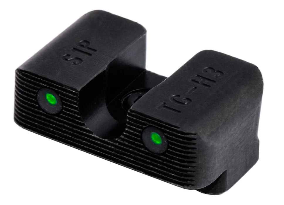 TruGlo TG231S1W Tritium Pro  Black | Green Tritium White Outline Front Sight Green Tritium Rear Sight