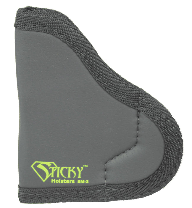 Sticky Holsters SM2 SM-2  IWB Size 2 Black/Green Latex Free Rubber Fits Ruger LCP/.380 Semi-Auto/Taurus P238 Fits Up To 2.50" Barrel Ambidextrous