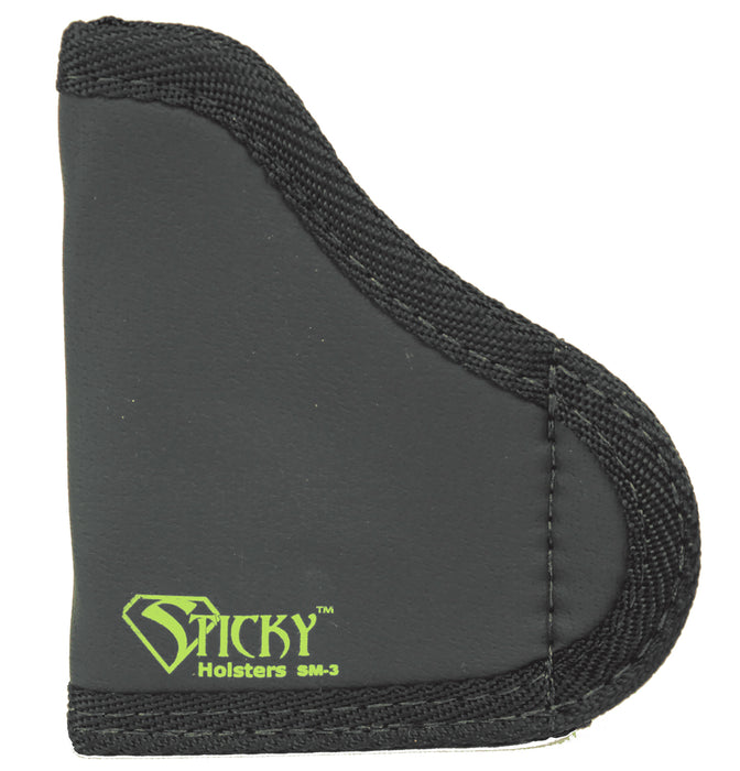 Sticky Holsters SM3 SM-3  IWB Size 3 Black/Green Latex Free Rubber Fits .380 Semi-Auto w/Laser Fits Up To 2.75" Barrel Ambidextrous