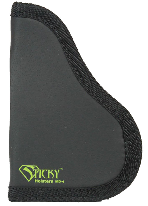 Sticky Holsters MD4MODLAS MD-4  Black/Green Latex Free Rubber Fits Med Semi-Auto with Laser Ambidextrous