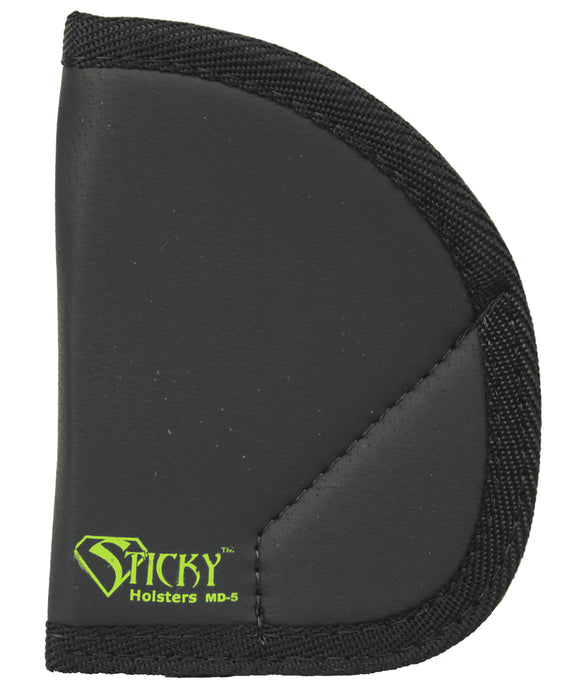 Sticky Holsters MD5 MD-5  Black/Green Latex Free Rubber Fits Ruger LCR/S&W J-Frame Ambidextrous