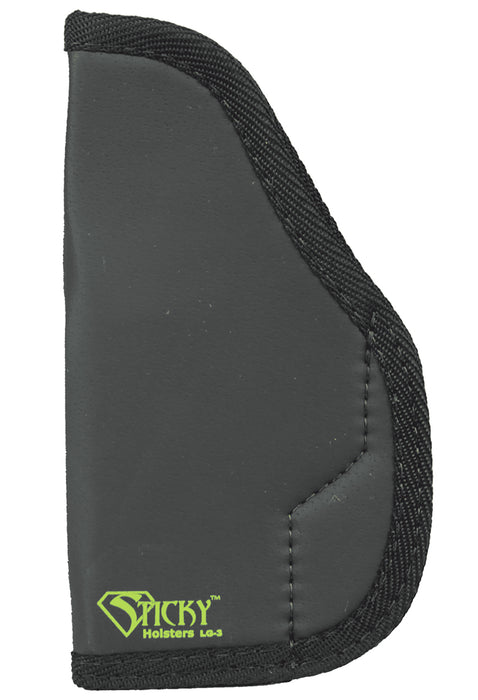 Sticky Holsters LG3 LG-3  Black/Green Latex Free Rubber Fits Glocks up to 4.75" Ambidextrous