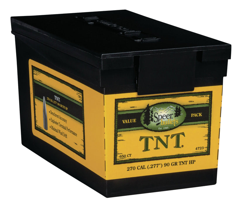 Speer 4723 TNT  270 Win .277 90 gr Jacket Hollow Point 650 Per Box/ 1 Case