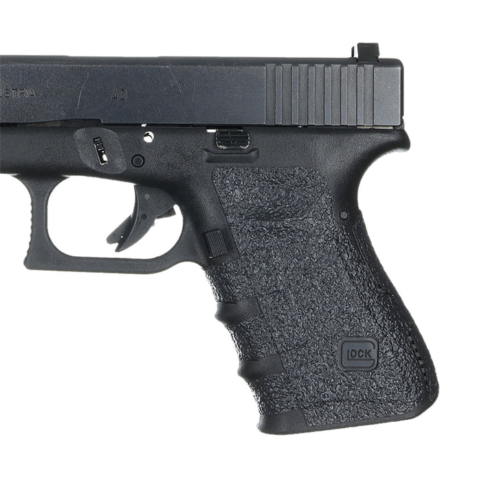 Talon Grips 110R Adhesive Grip  Compatible w/Glock 19/23/25/32/38 Gen4 w/No Backstrap, Black Textured Rubber