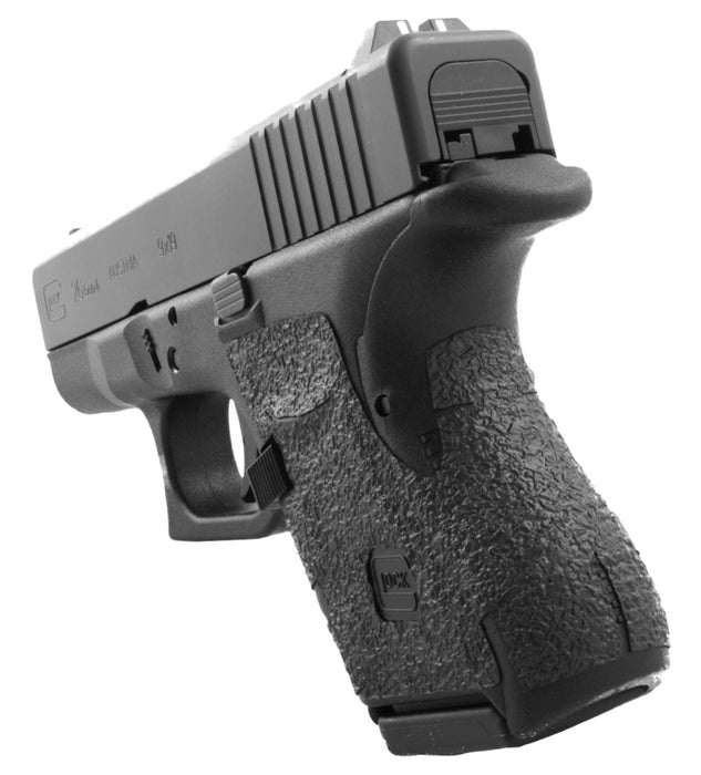 Talon Grips 117R Adhesive Grip  Compatible w/Glock 26/27/28/33/39 Gen4 w/Medium Backstrap, Black Textured Rubber