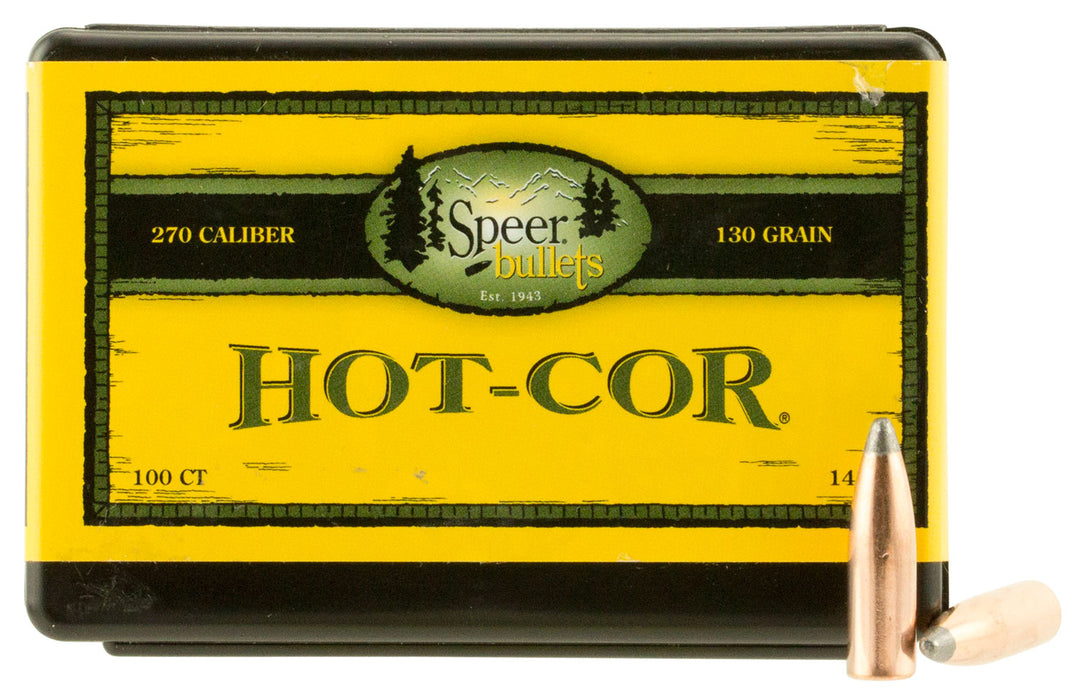 Speer 1459 Hot-Cor  270 Win .277 130 gr Spitzer Soft Point 100 Per Box/ 5 Case