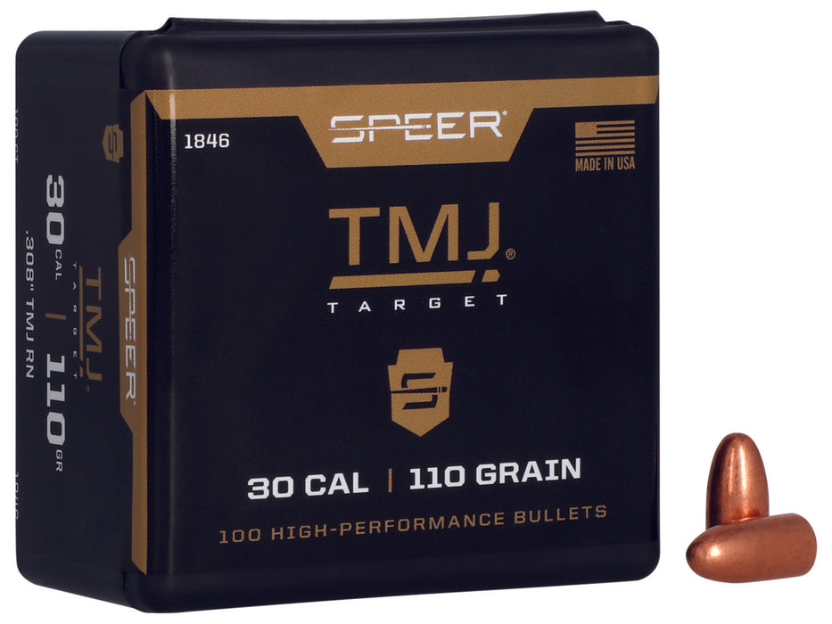 Speer 1846 TMJ  30 Cal .308 110 gr Total Metal Jacket Round Nose 100 Per Box/ 5 Case