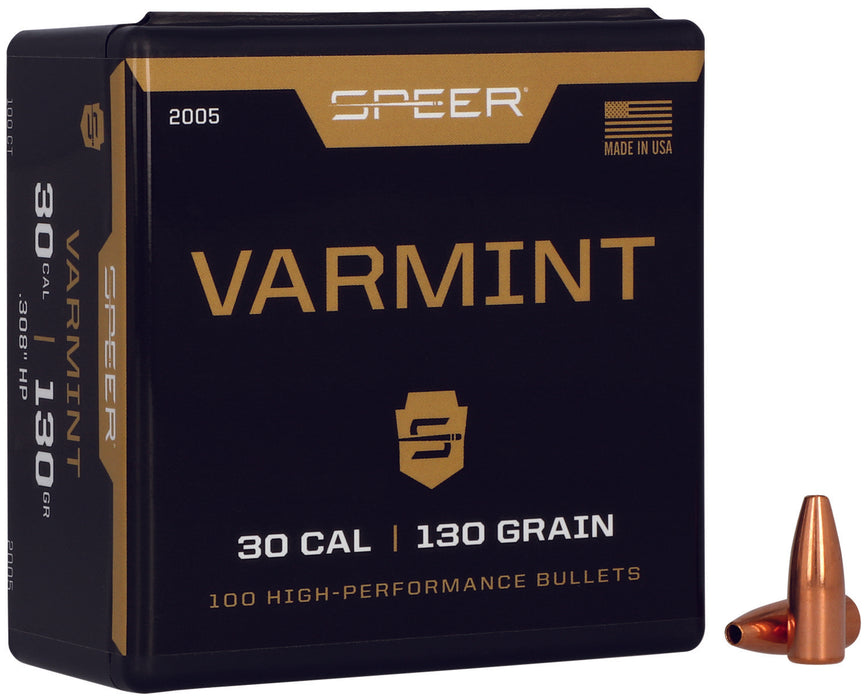 Speer 2005 Varmint  30 Cal .308 130 gr Jacket Hollow Point 100 Per Box/ 5 Case