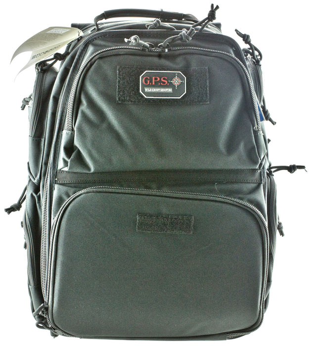 GPS Bags 1812BPB Executive Backpack Black Holds 5 Handguns