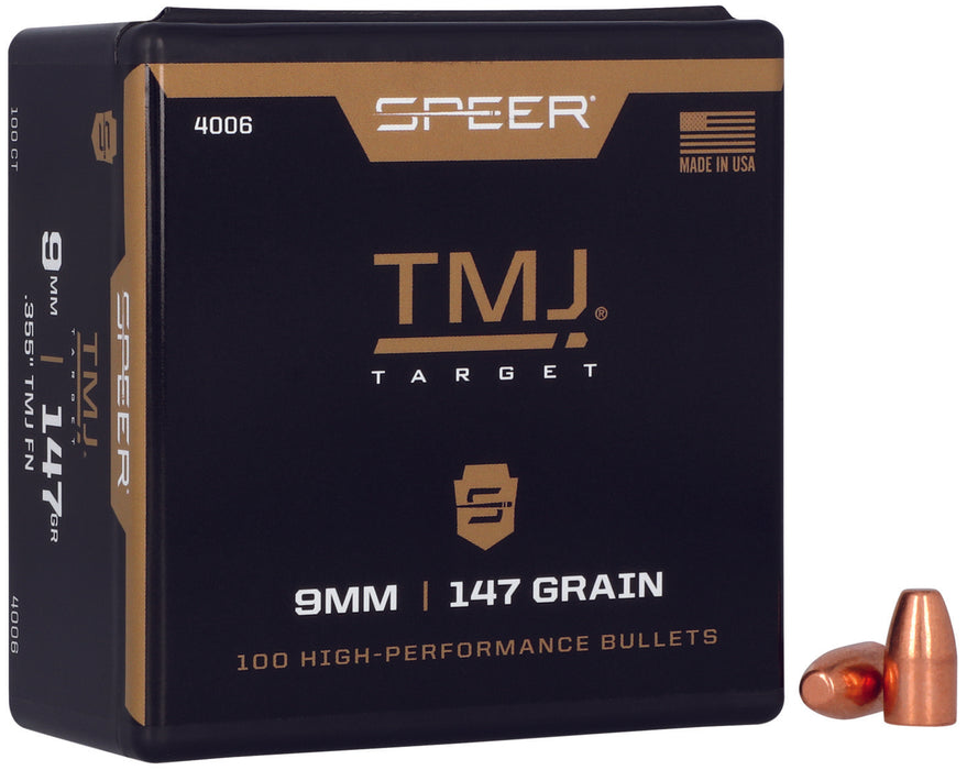 Speer 4006 TMJ  9mm .355 147 gr Total Metal Jacket 100 Per Box/ 5 Case