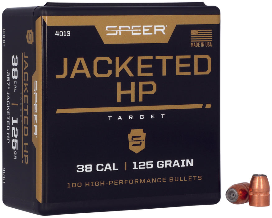 Speer 4013 Handgun  38 Cal .357 125 gr Jacket Hollow Point 100 Per Box/ 5 Case