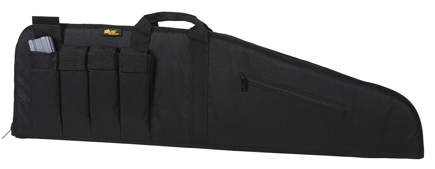 US PeaceKeeper P20035 MSR Case Water Resistant Black 600D Polyester w/ Brushed Tricot Liner 2" Padding & Lockable Zippers