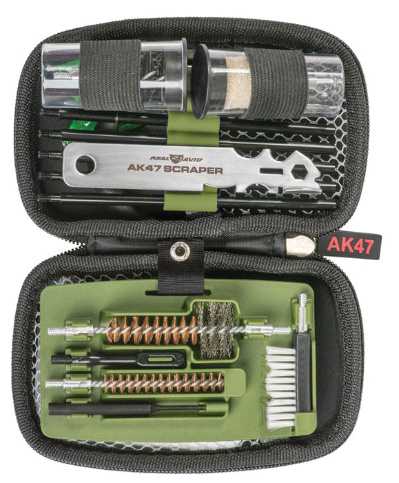 Real Avid AVGCKAK47 Gun Boss Cleaning Kit AK47/Green Weather Proof Ballistic Nylon Case