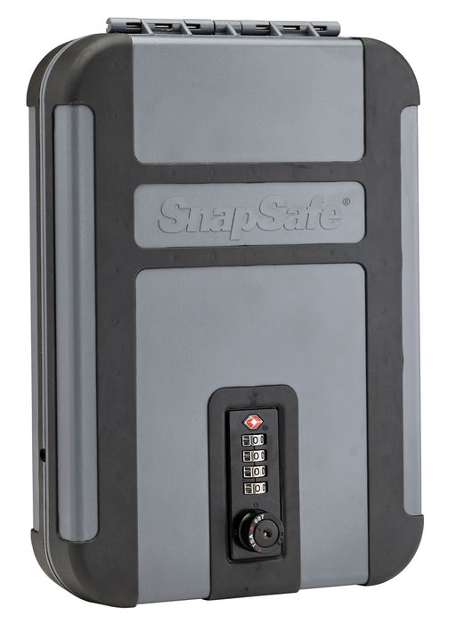 SnapSafe 75241 TrekLite Lock Box XL Combination Entry Gray Polycarbonate Holds 1 Handgun 10" W x 7" H x 2" D